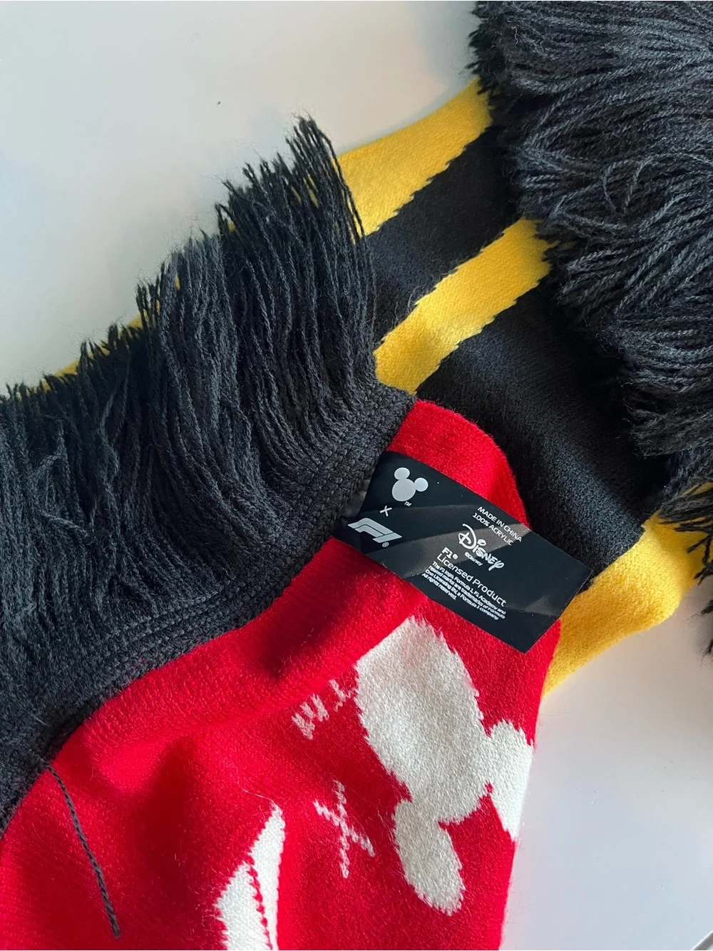 F1 X Disney Mickey Mouse Racing Scarf – Limited Edition Formula 1 Collab
